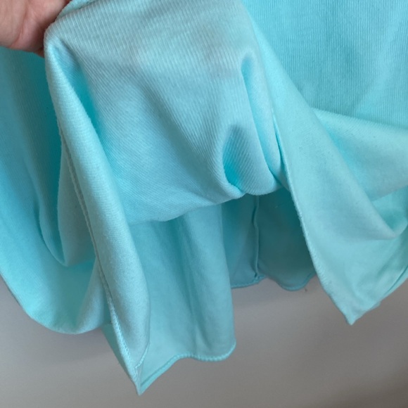 🦋Tradition vintage women’s nightgown aqua polyester size large. - Picture 5 of 12